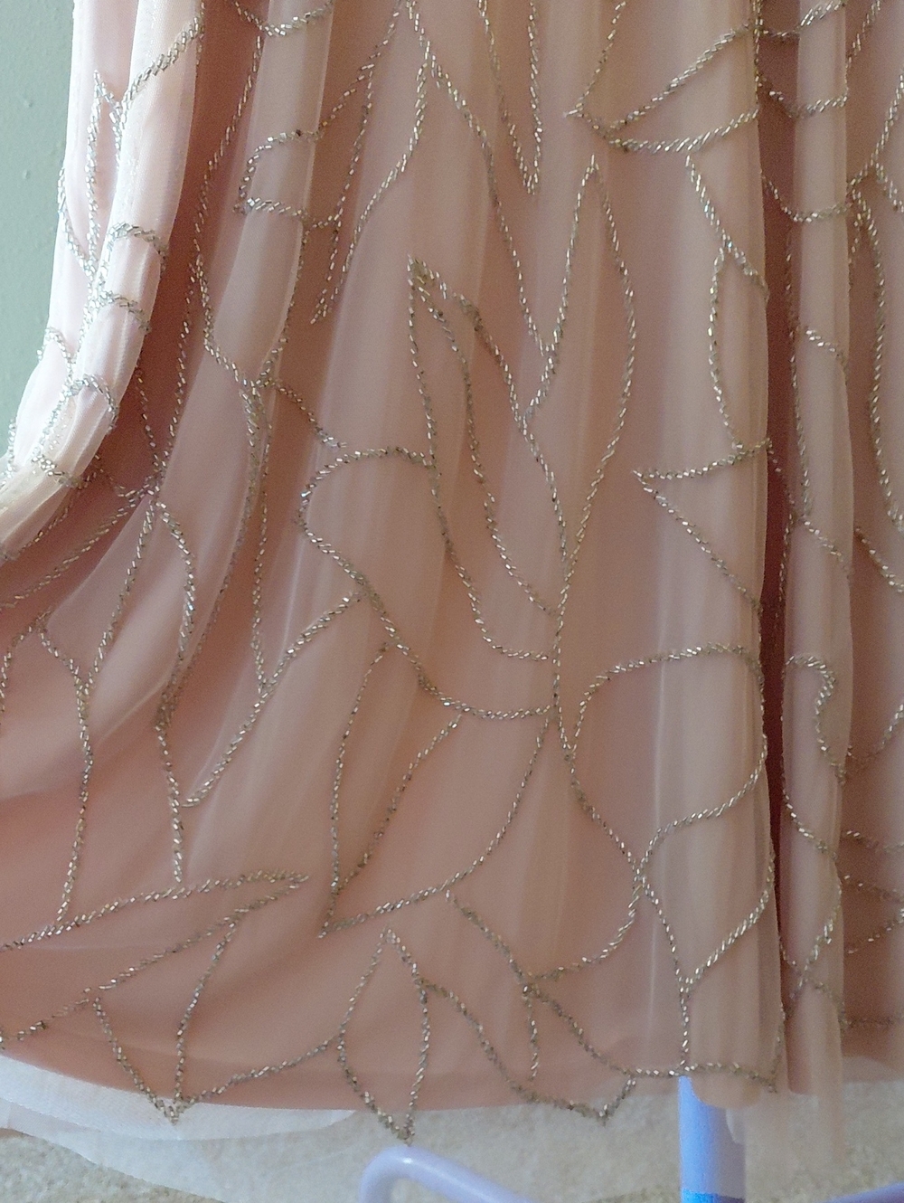 Aidan Mattox Petal Pink Beaded Strapless Dress - Picture 9 of 9